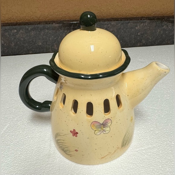 Vintage Home Interiors, Home Wildflower Breeze, Teapot Candle Cover/EXCELLENT - Picture 3 of 12